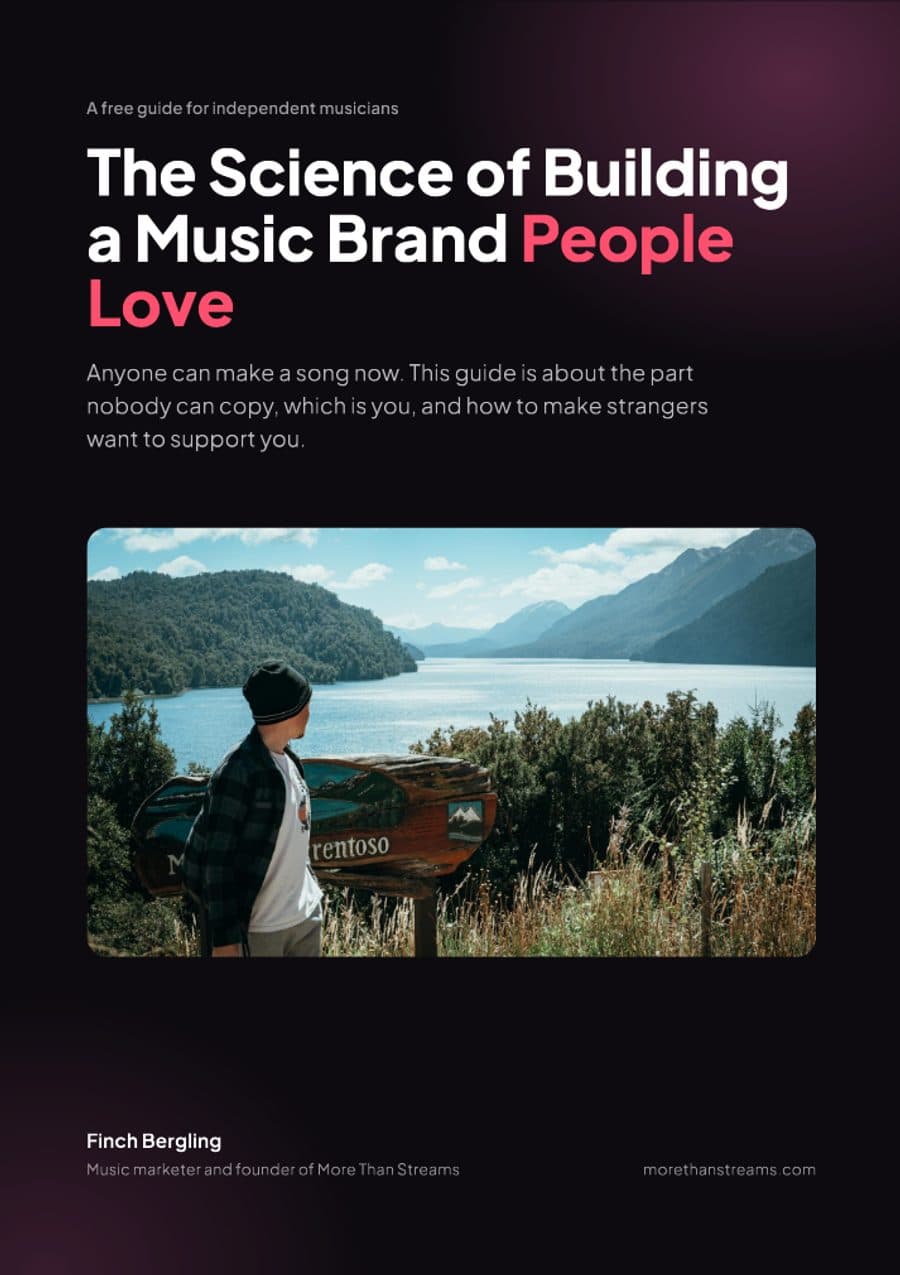The cover of the free guide The Science of Building a Music Brand People Love